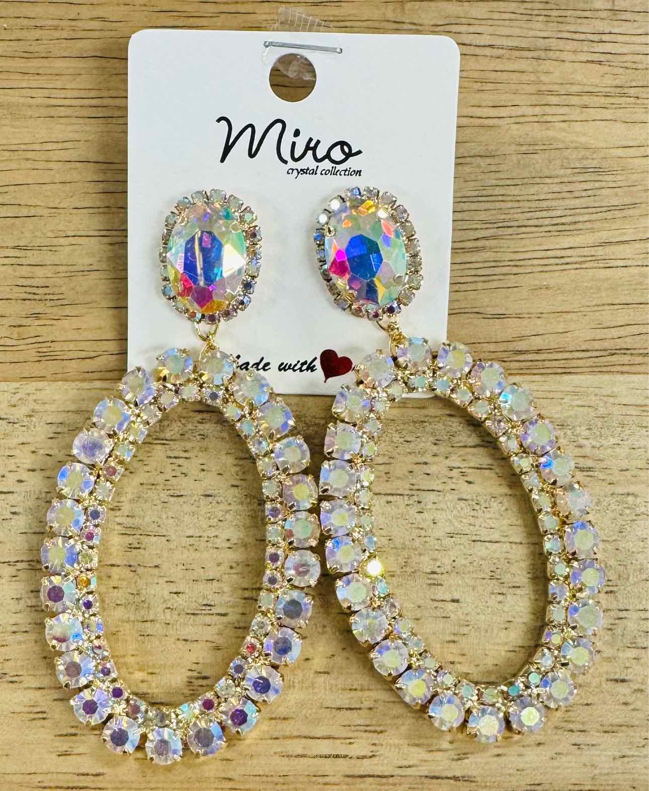 Crystal fashion earrings design